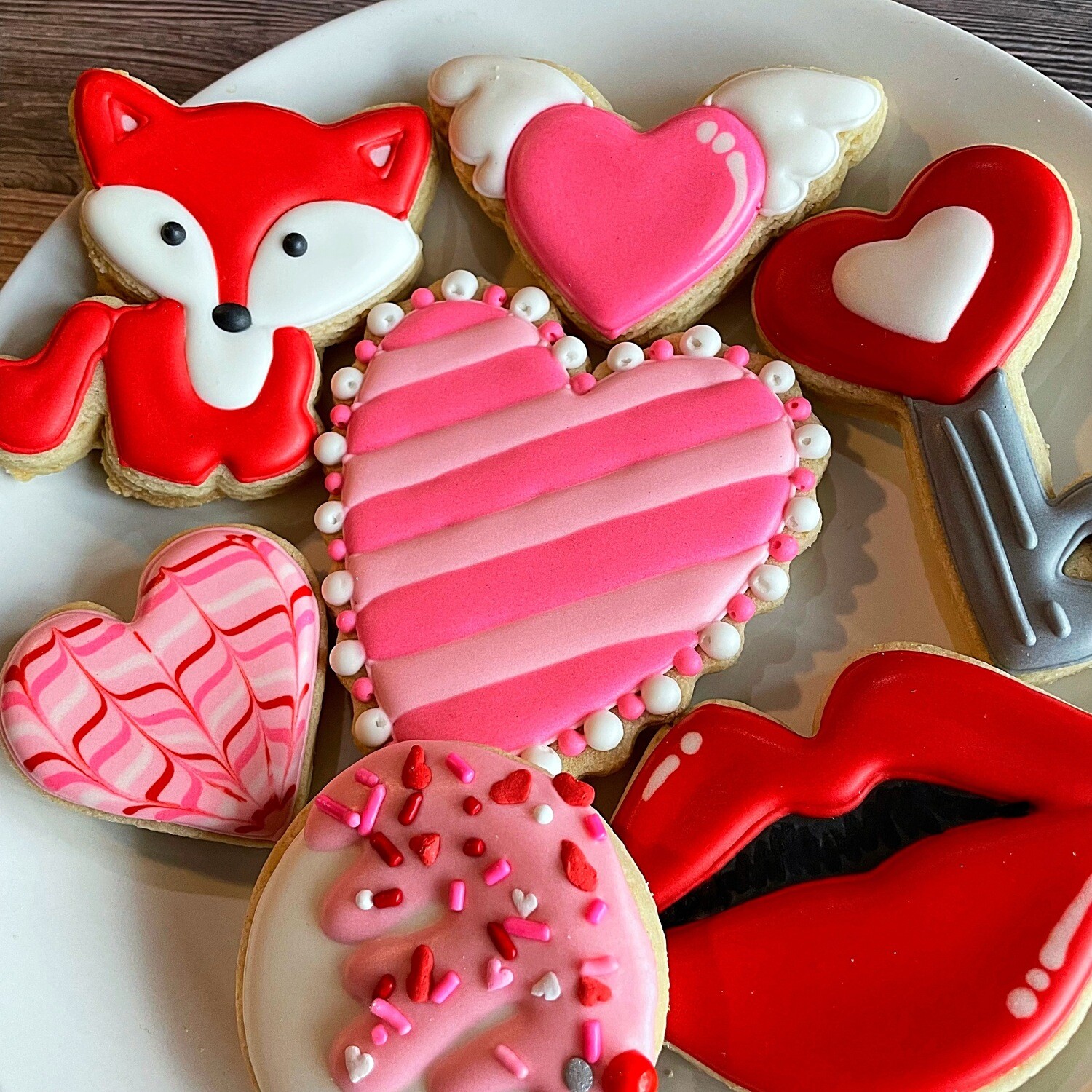 'Foxy Love Cookie Decorating Kit - (DOZEN)
