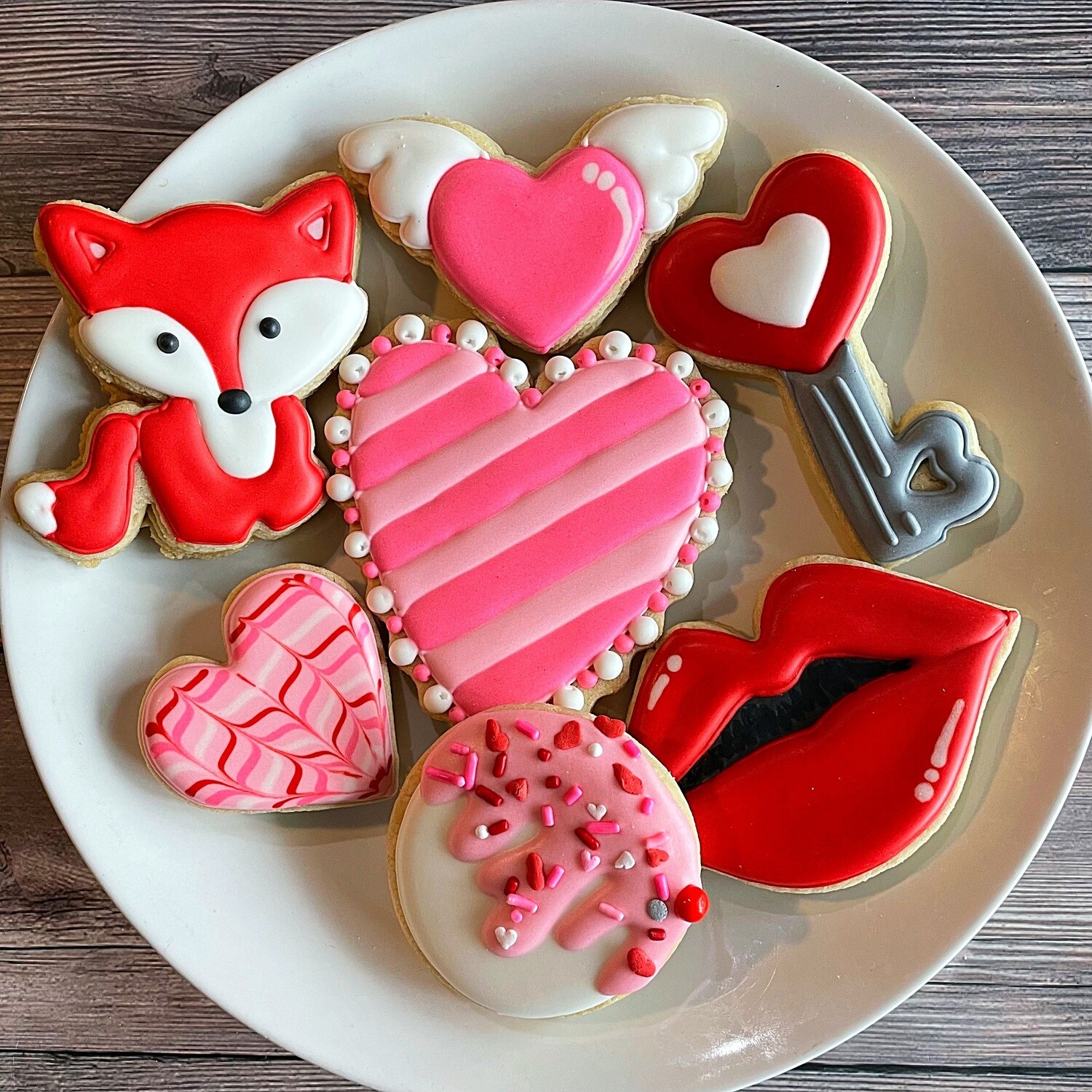 'Foxy Love Cookie Decorating Kit - (DOZEN)