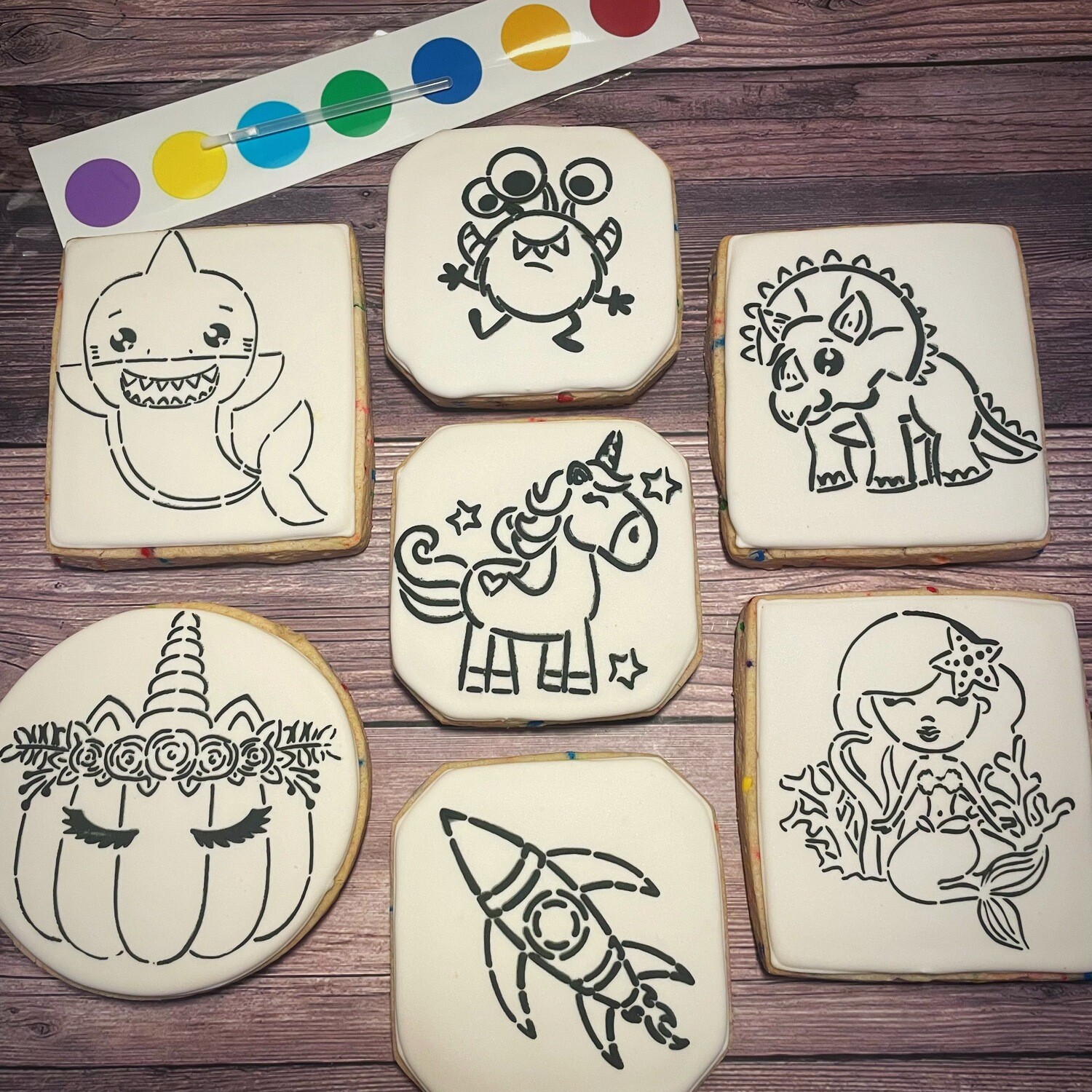 PAINT YOUR OWN COOKIES (4 COOKIES)