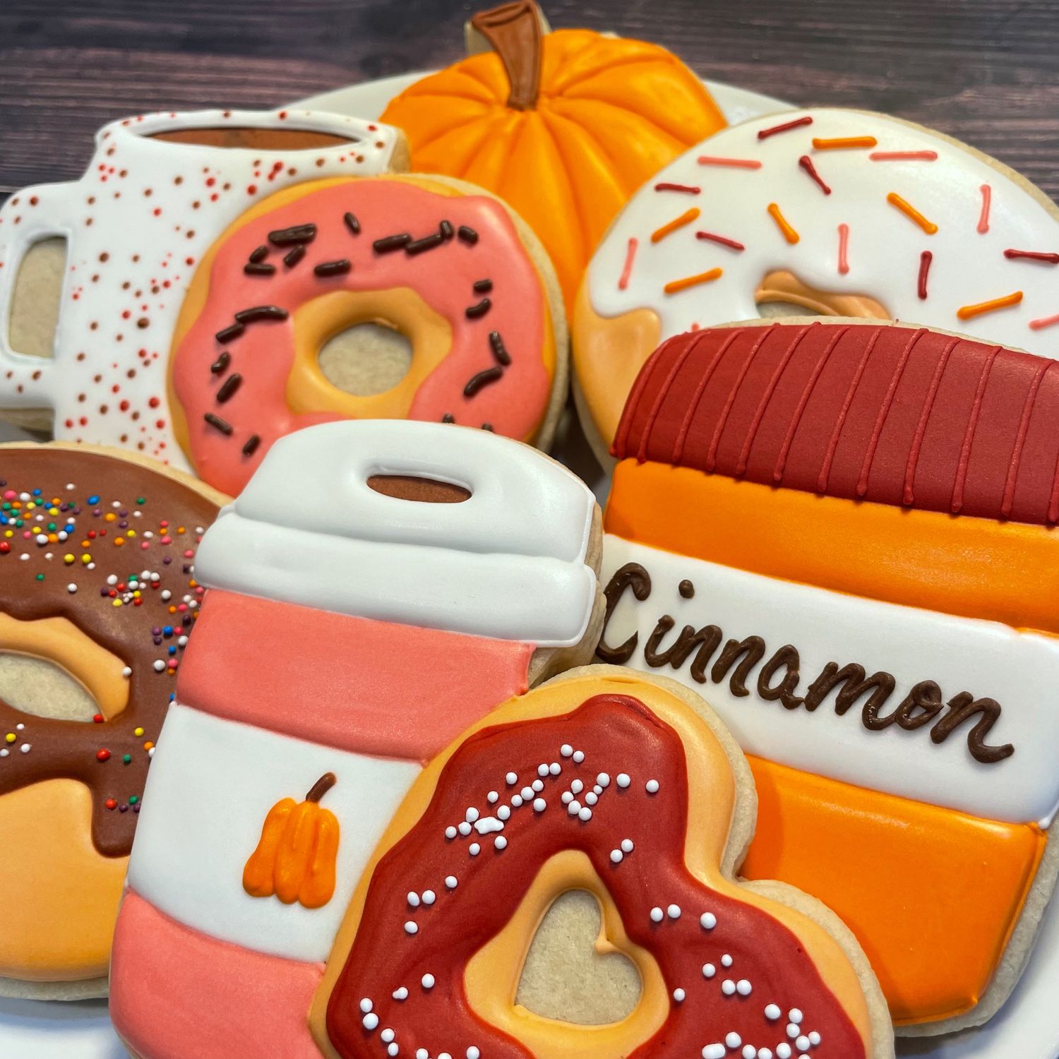 Spiced Latte and Donuts Decorating Kit (DOZEN)