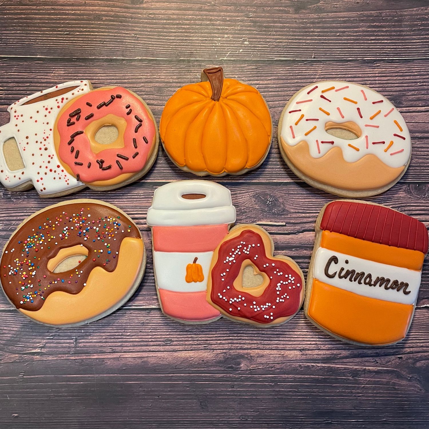 Spiced Latte and Donuts Decorating Kit (DOZEN)