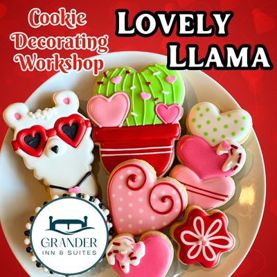 LOVELY LLAMA Cookie Decorating Workshop - SUNDAY, FEB 8th at 4 p.m. (TYLER) LOVELY LLAMA Cookie Decorating Workshop - SUNDAY, FEB 8th at 4 p.m. (TYLER)