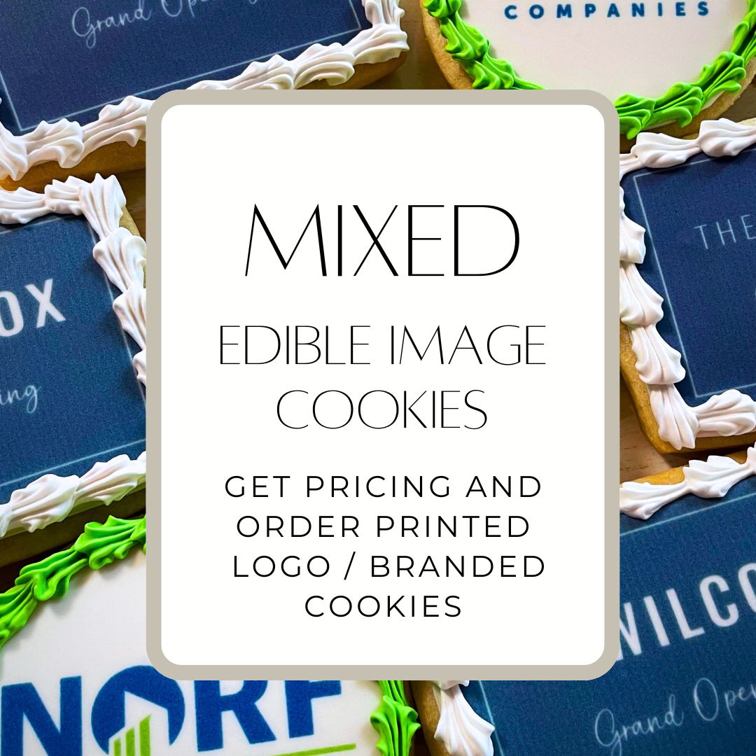 MIXED SHAPES EDIBLE IMAGE COOKIES (Dozen)