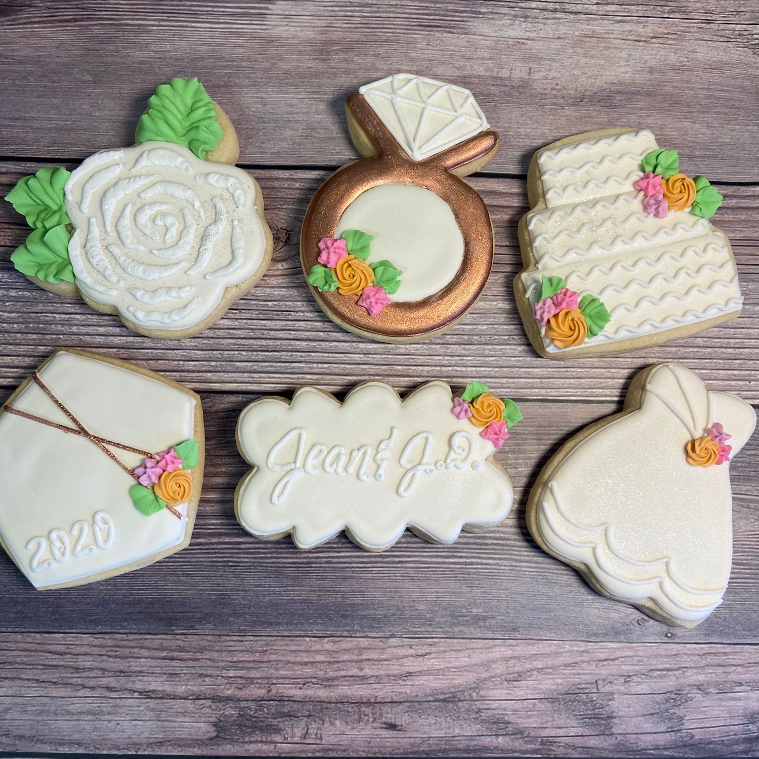BRIDAL HAND DECORATED COOKIES