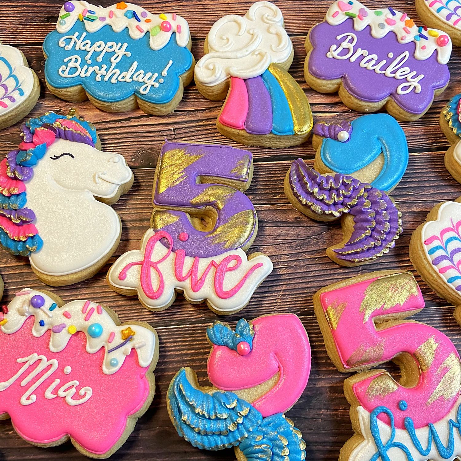 BIRTHDAY HAND DECORATED COOKIES