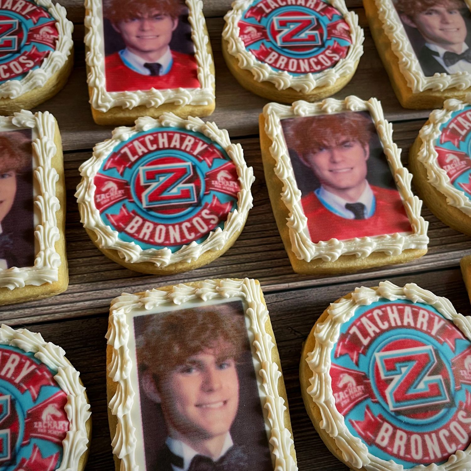 MIXED SHAPES EDIBLE IMAGE COOKIES (Dozen)