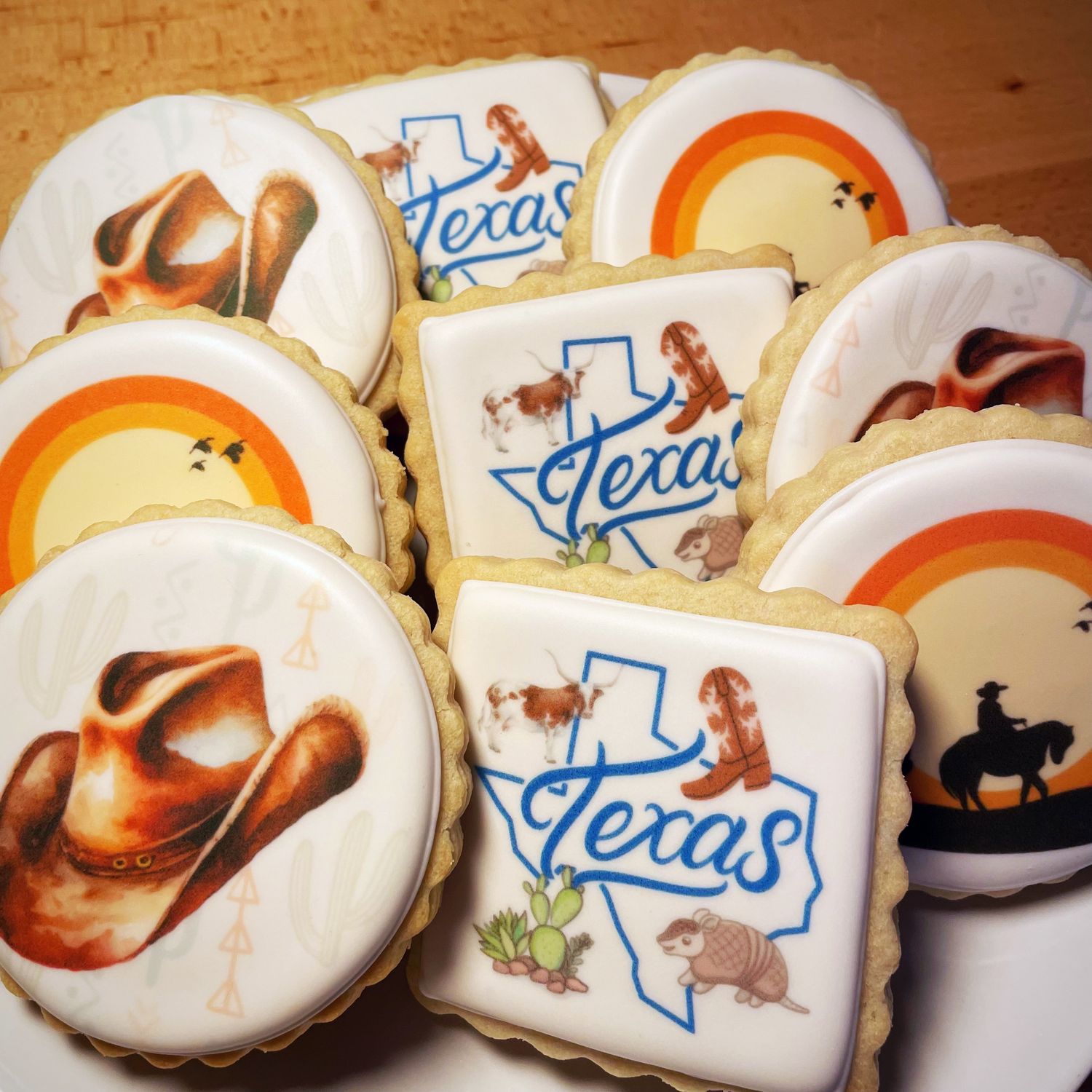 MIXED SHAPES EDIBLE IMAGE COOKIES (Dozen)