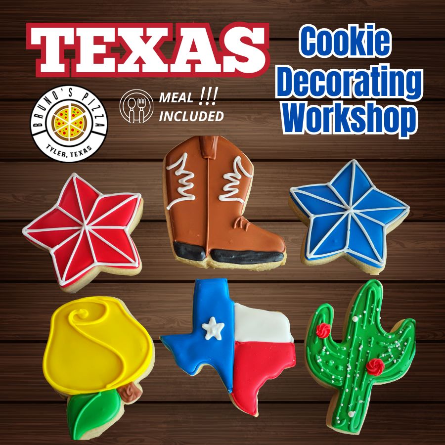 TEXAS Cookie Decorating Workshop - TUESDAY MARCH 17th at 6:30 pm (SOUTH TYLER)