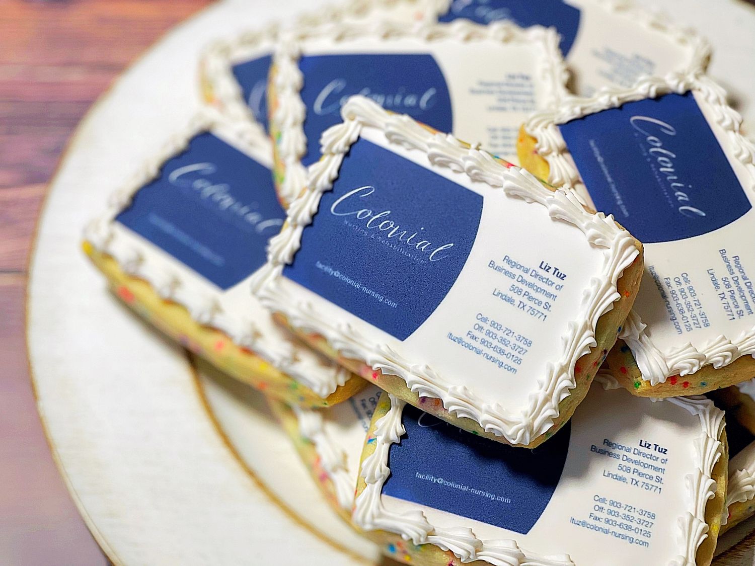 RECTANGLE EDIBLE IMAGE COOKIES (Dozen)