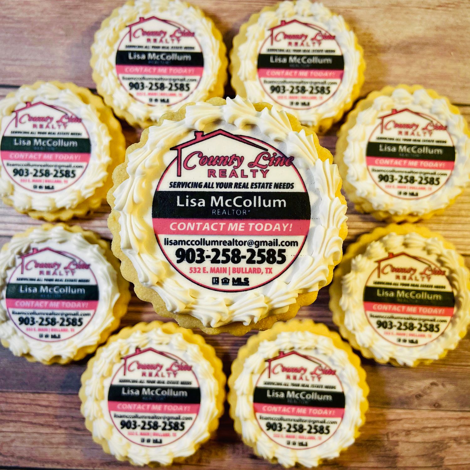 ROUND EDIBLE IMAGE COOKIES (Dozen)