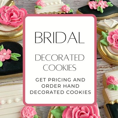 BRIDAL HAND DECORATED COOKIES