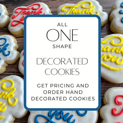 ALL ONE SHAPE DECORATED COOKIES