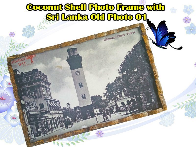 Coconut Cell Photo Frame with Srilanka Ancient Photo