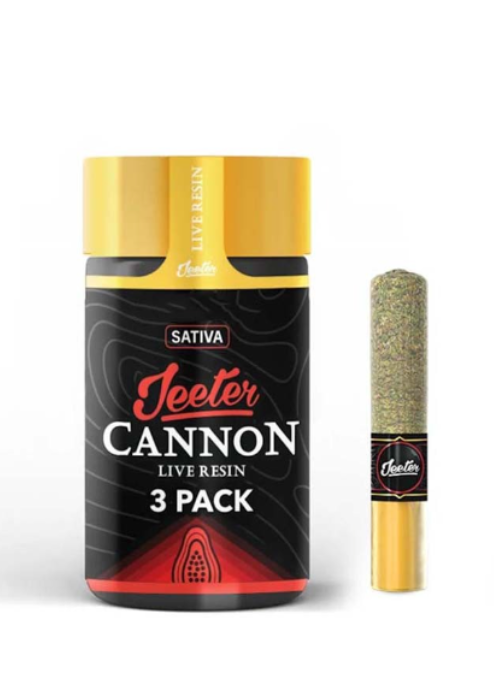 Amnesia Haze Jeeter Cannon Live Resin 3-Pack 1.5g