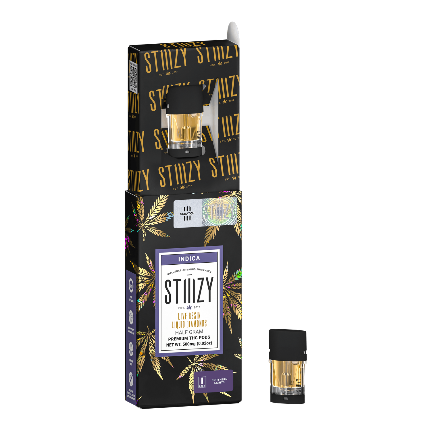 Northern Lights .5g Live Resin Liquid Diamonds Pod | STIIIZY