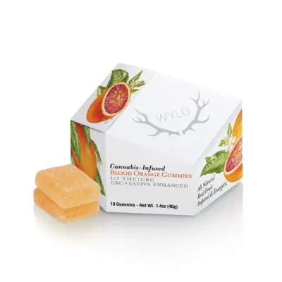 Blood Orange 1:1 CBC Enhanced Gummies 100mg THC | Wyld