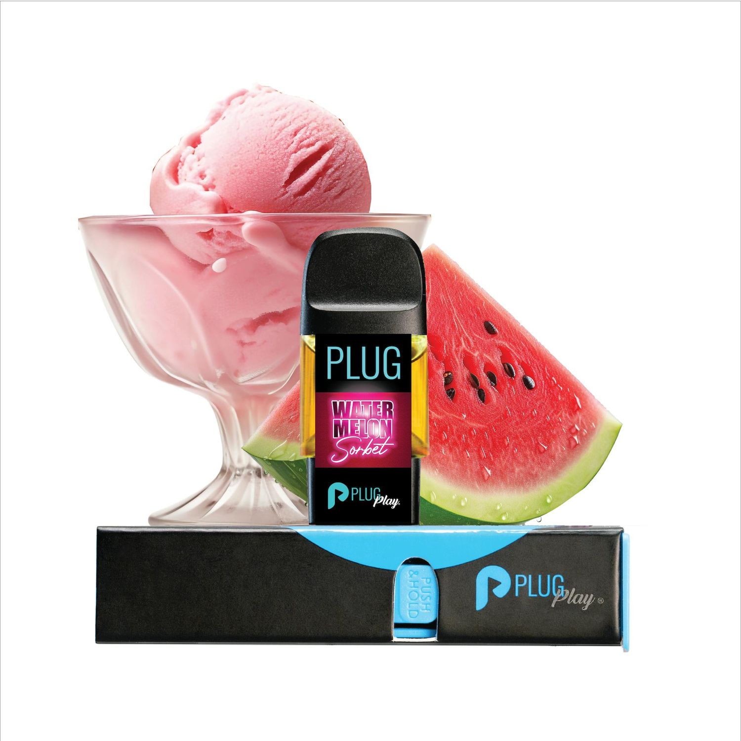 Watermelon Sorbet 1g | Premium THC Oil | PlugPlay (84.06% THC)