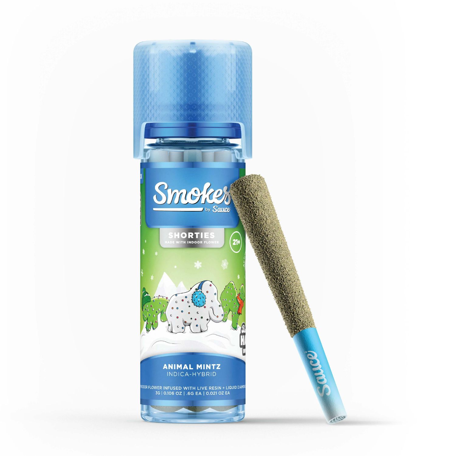 Animal Mints - Live Resin Quad Infused 3g Prerolls | Smokes by Sauce