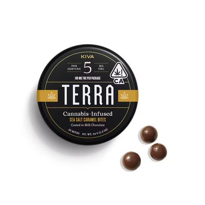 Sea Salt Caramel Bites 100mg THC | Terra/Kiva