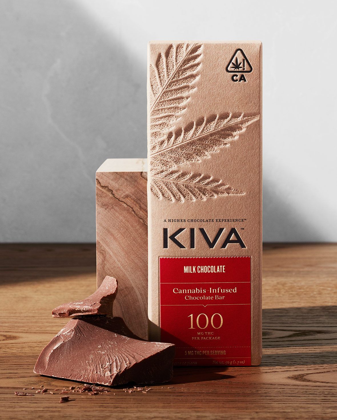 Milk Chocolate Bar 100mg THC | Kiva Confections