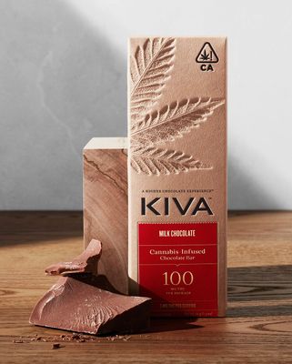 Milk Chocolate Bar 100mg THC | Kiva Confections