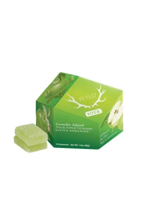 Sour Apple Enhanced Gummies 100mg THC | Wyld