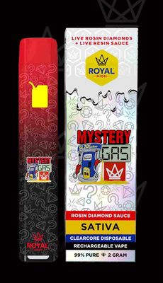 Mystery Gas Live Rosin Diamonds + Live Resin Sauce 2G (Solventless) | Royal Highness (94.45% THC)