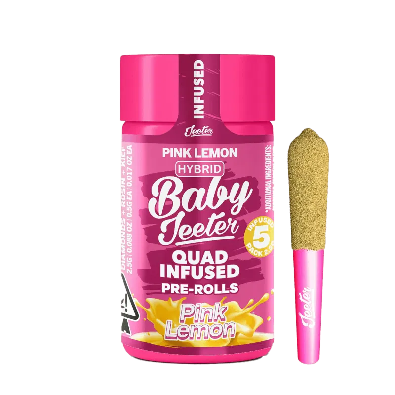 Pink Lemon Quad Infused Rosin 5 x 0.5g Joints 2.5g | Jeeter