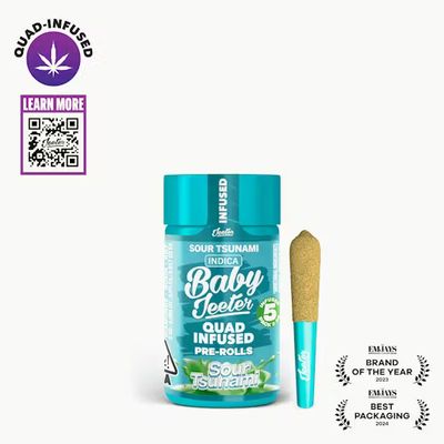 Sour Tsunami Quad Infused Rosin 5 x 0.5g Joints 2.5g | Jeeter