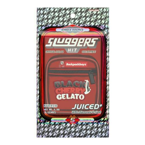 Black Cherry Gelato 3.5g Hash &amp; Liquid Diamonds Infused Joints 5-pack | Sluggers Hit (46% THC)