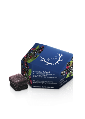 Elderberry 2:1 THC:CBN 100mg THC Enhanced Gummies | Wyld Elderberry 2:1 THC:CBN 100mg THC Enhanced Gummies | Wyld