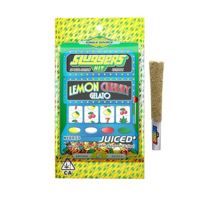 Lemon Cherry Gelato 3.5g Hash &amp; Liquid Diamonds Infused Joints 5-pack | Sluggers Hit