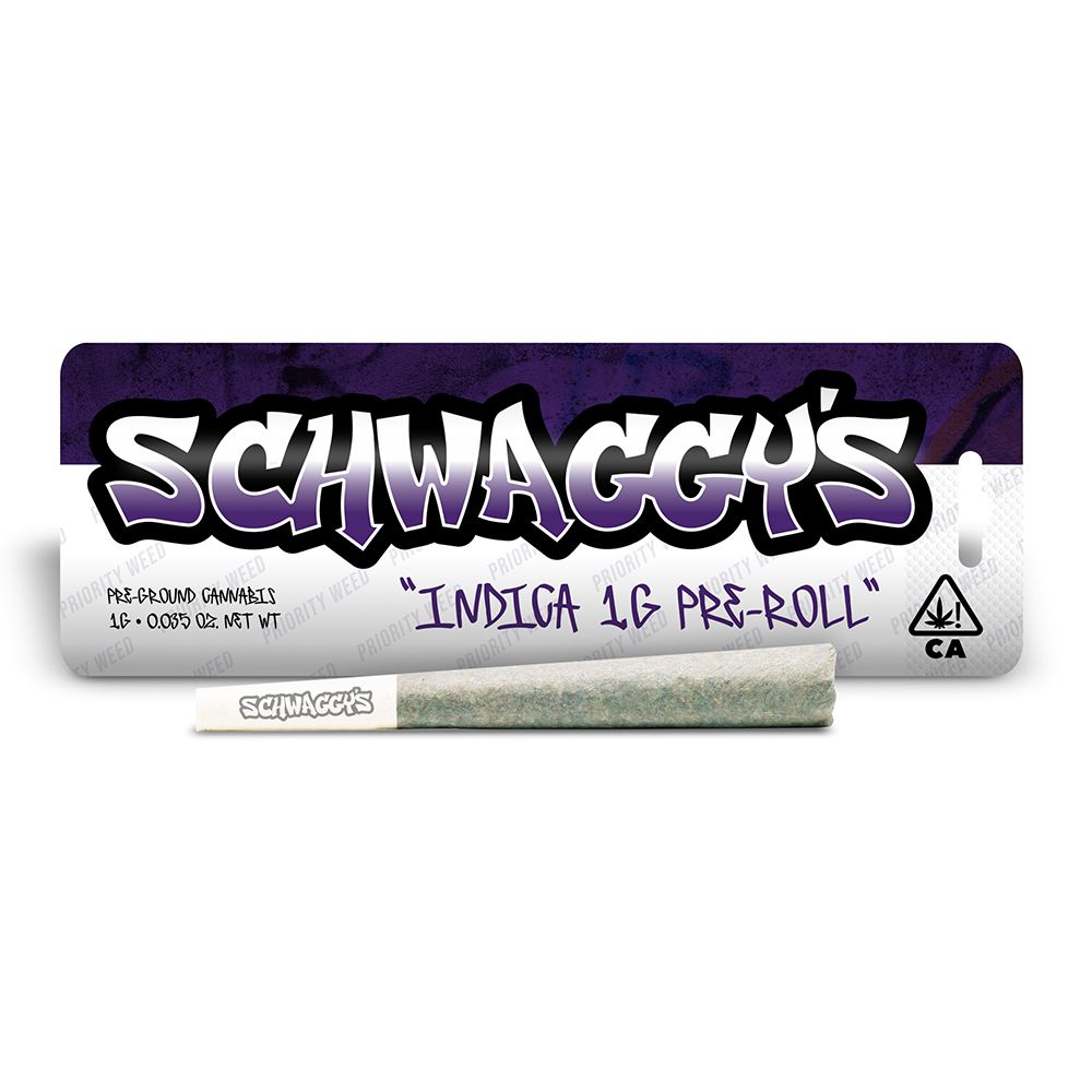 Indica Blend 1g Pre-Roll | Schwaggy's