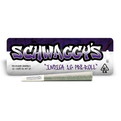 Indica Blend 1g Pre-Roll | Schwaggy's