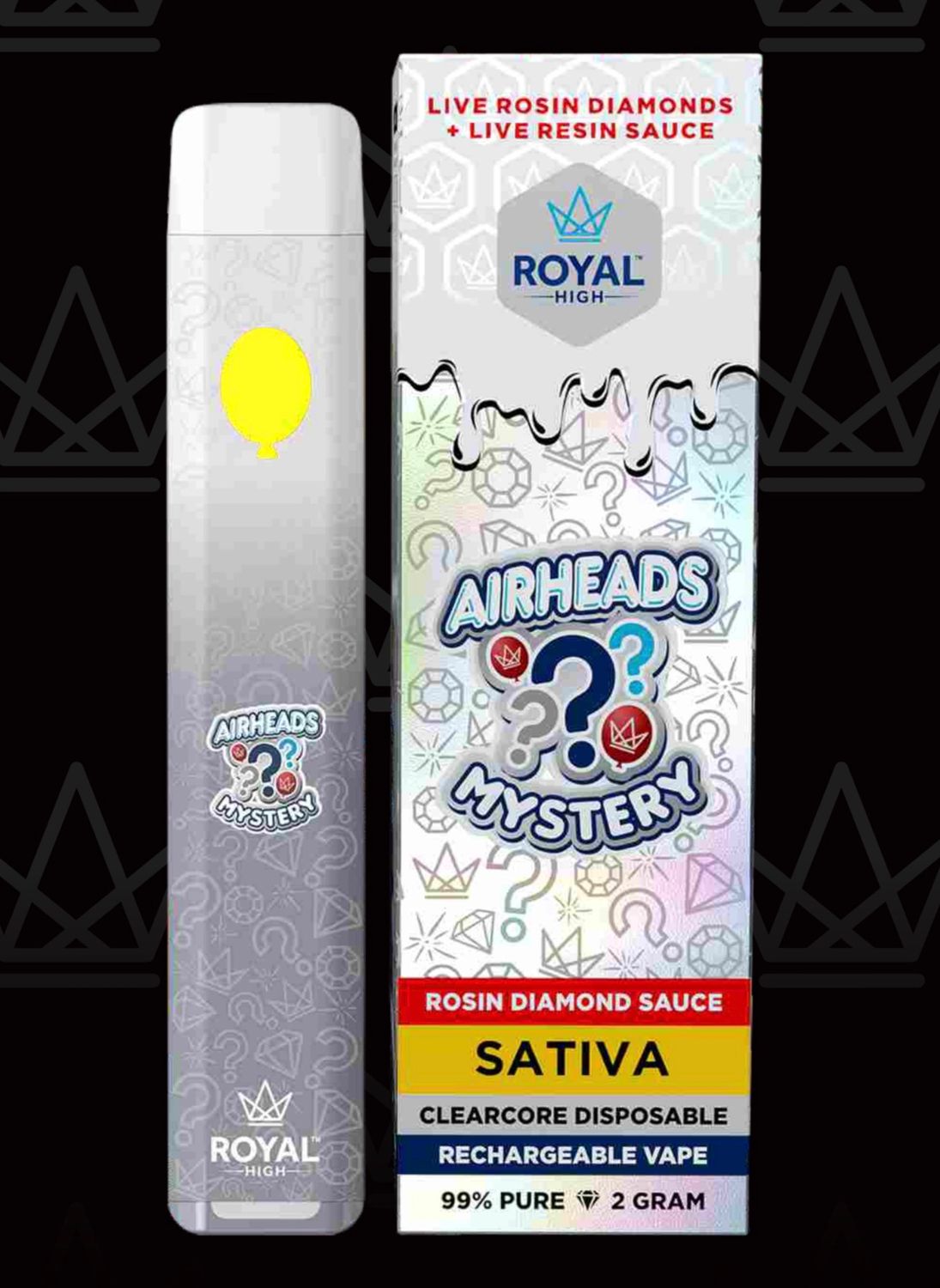 Airheads Mystery Live Rosin Diamonds + Live Resin Sauce 2G (Solventless) | Royal Highness (93.76% THC)