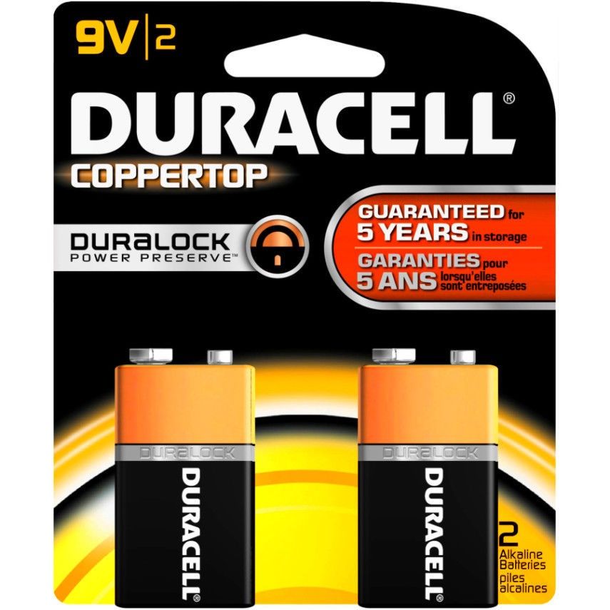Duracell 9V 9V Alkaline - 2 pack