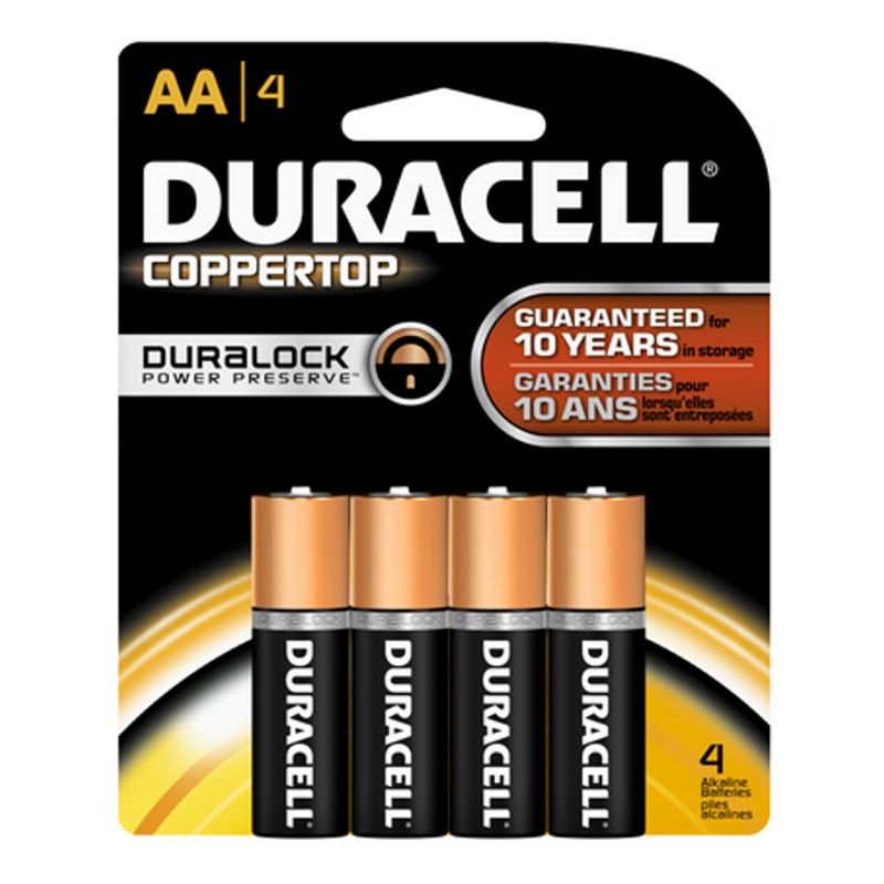 Duracell AA 1.5V Alkaline 4 pack
