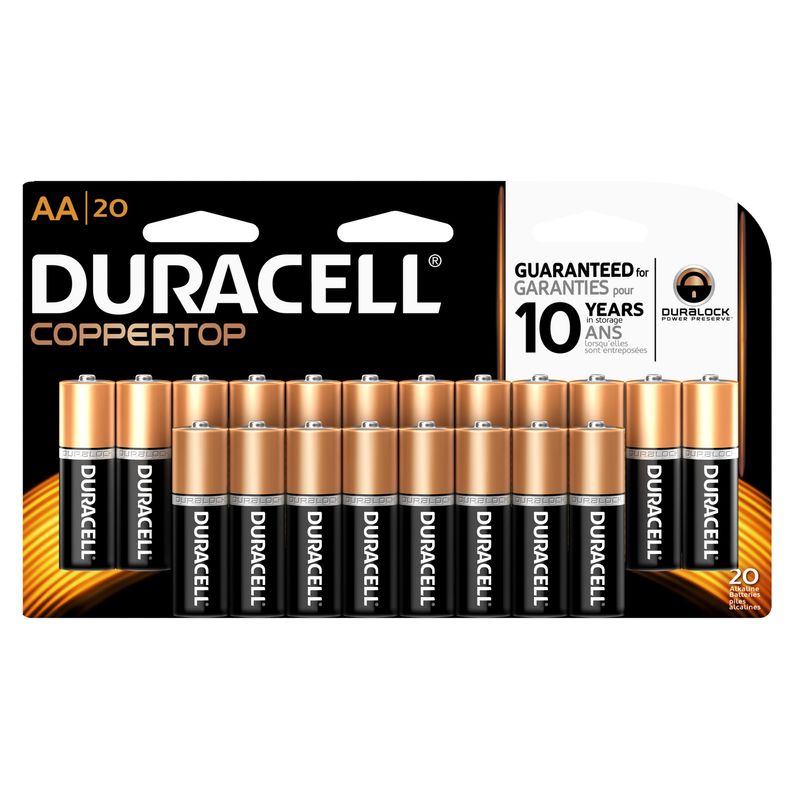 Duracell AA 1.5V Alkaline 20 pack