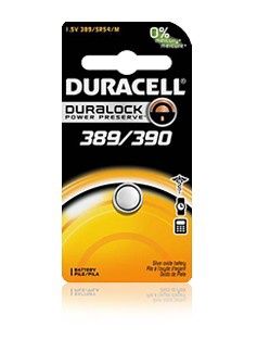 DURACELL 389/390 SR54 SILVER OXIDE BATTERY