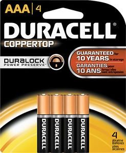Duracell AAA 1.5V Alkaline 4 pack