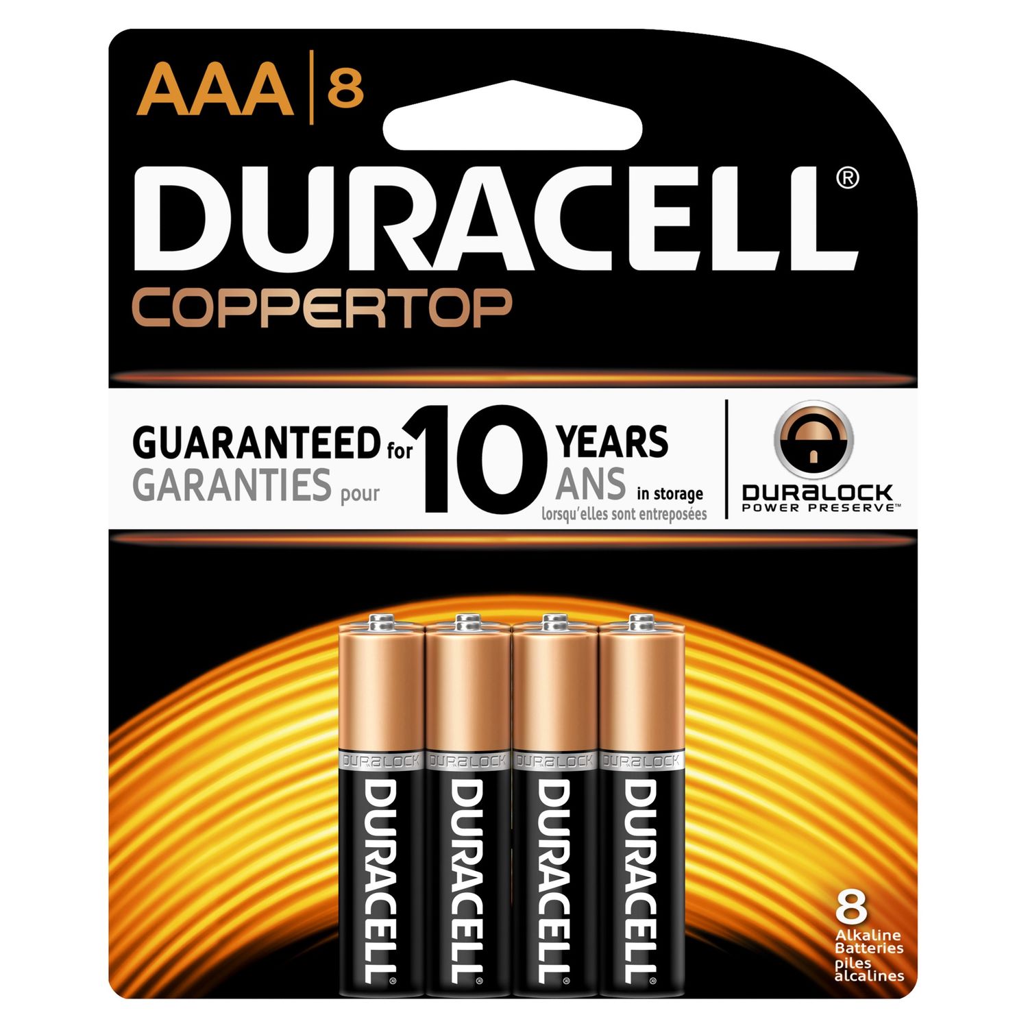 Duracell AAA 1.5V Alkaline 8 pack