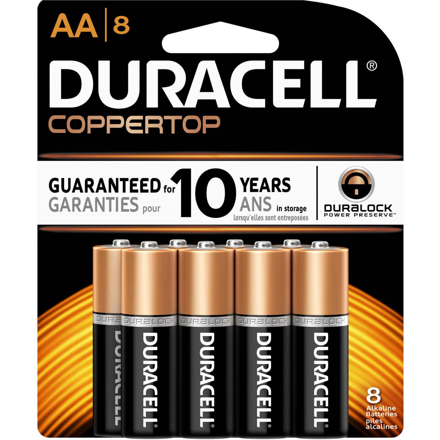 Duracell AA 1.5V Alkaline 8 pack