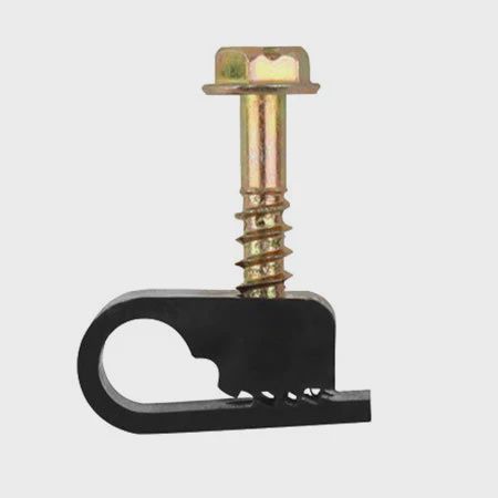 HomeWorX Signature Series Single Flexible Clips with 7/8" Screw - 100-pack