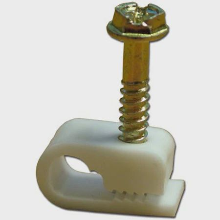 HomeWorX Signature Series Single Flexible Clips with 7/8" Screws - 100-pack