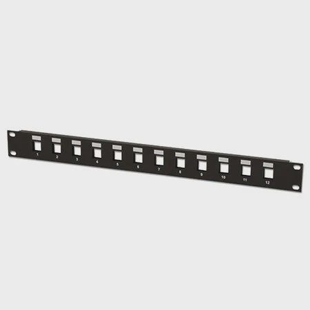HomeWorX 12 Port Keystone Patch Panel Rack Mountable