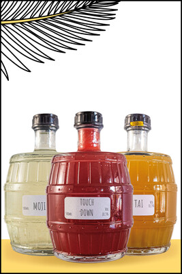 Cocktailset (3 handgemachte Cocktailfässchen)