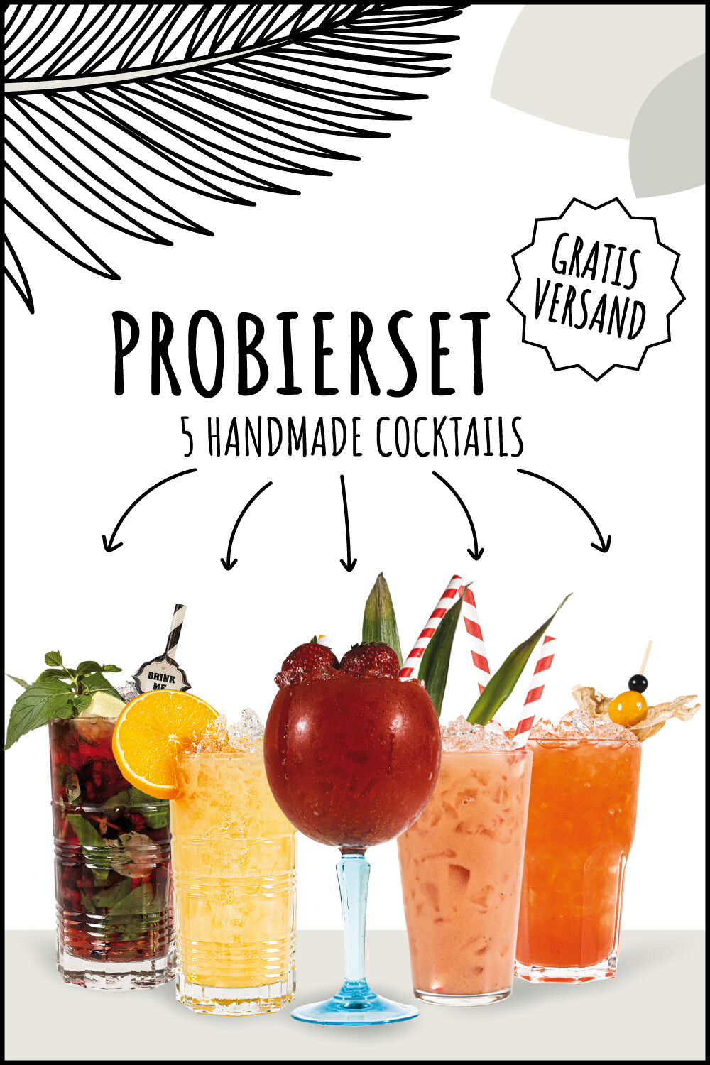Probierset - 5 Handmade Cocktails