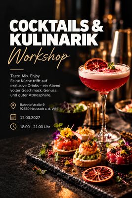 12.03.2027 - Cocktailworkshop &amp; Kulinarik (Andreas Meier, Grünes Gut)