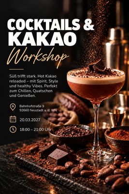 20.03.2027 - Cocktailworkshop & Kakao 20.03.2027 - Cocktailworkshop & Kakao