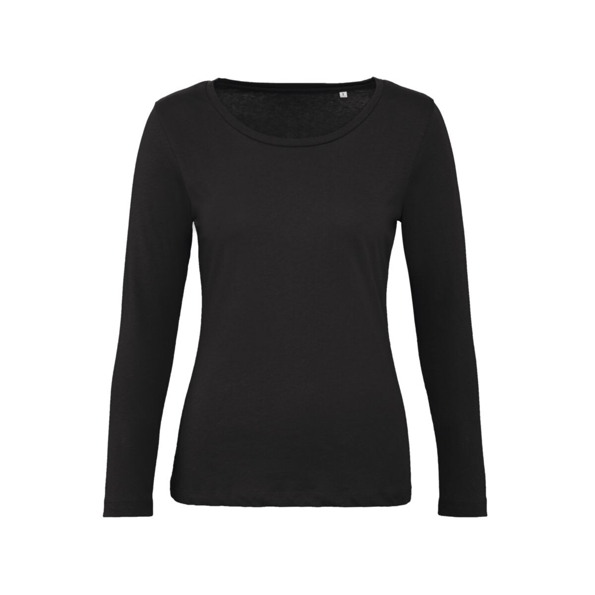 B&amp;C INSPIRE LSL T-shirt unisex manica lunga, Colore: BL002 black